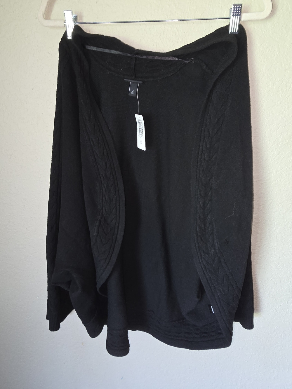 torrid Black Open Cable-Trim Cardigan